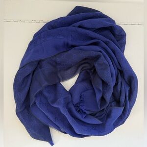 Gucci Midnight Blue Jacquard Scarf
